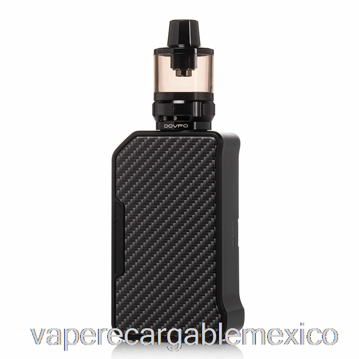 Vape Recargable Dovpo Mvp 220w Kit De Inicio Fibra De Carbono Negro